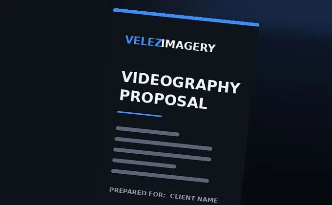 Videography Proposal Templates