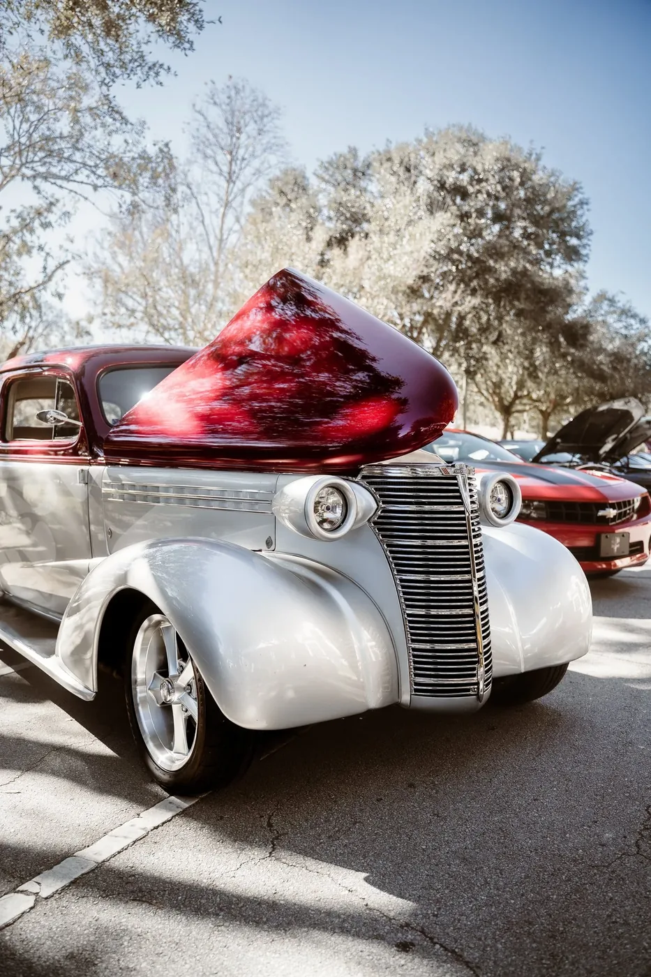 Classic car feature photography at a Central Florida car show