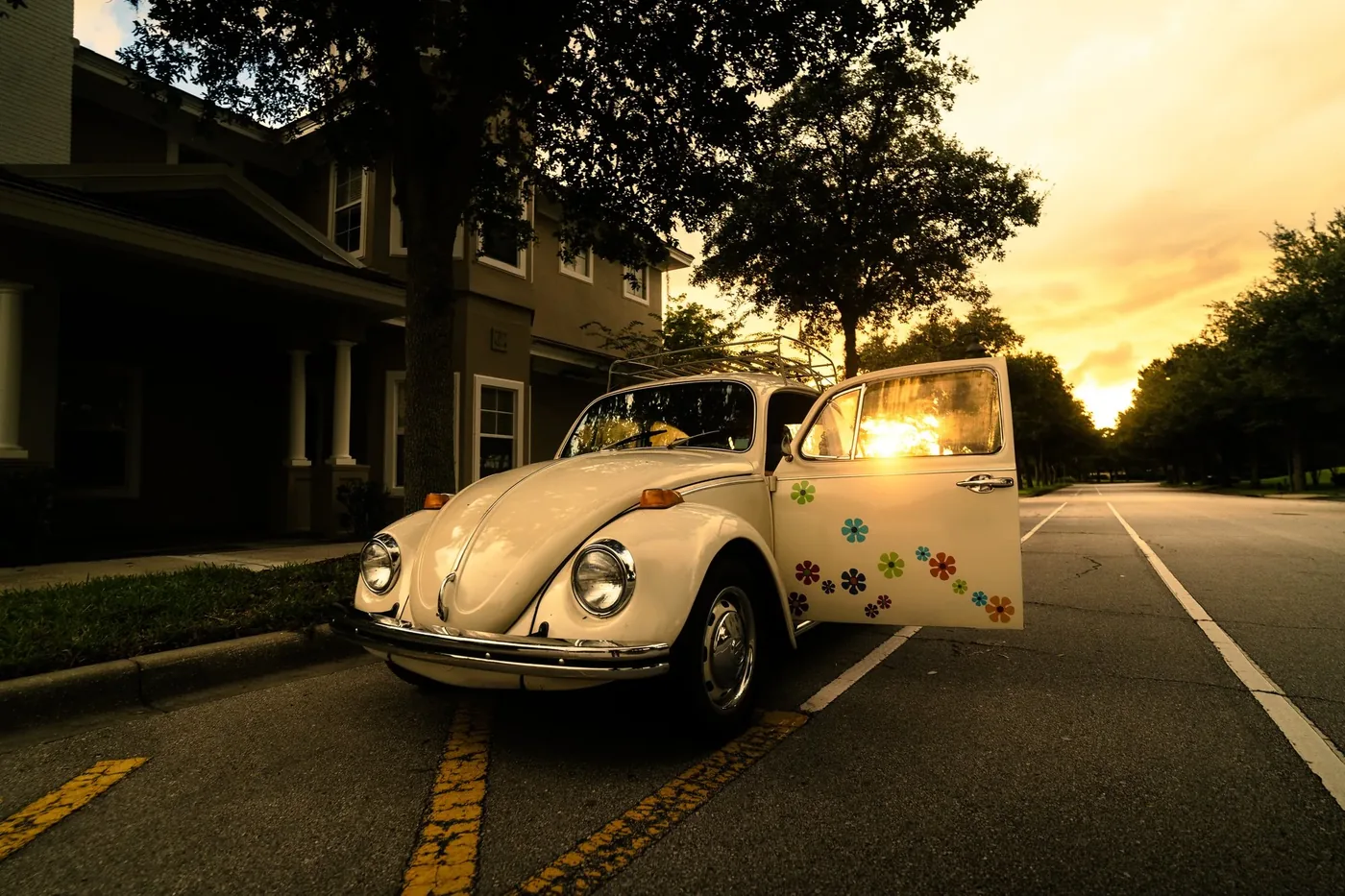 Golden hour automotive brand photography