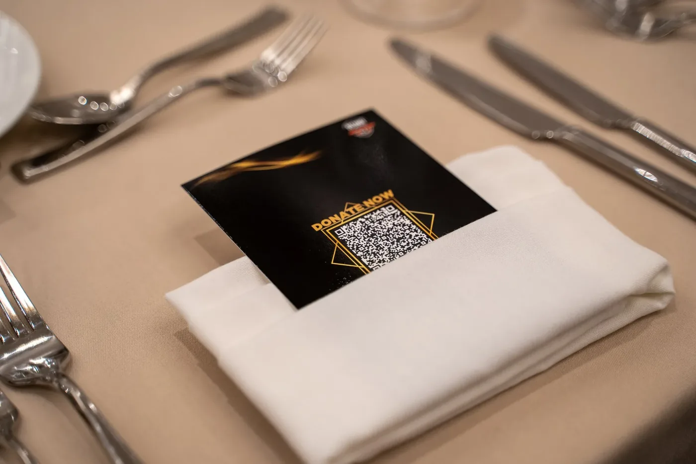 Gala table setting detail event photography