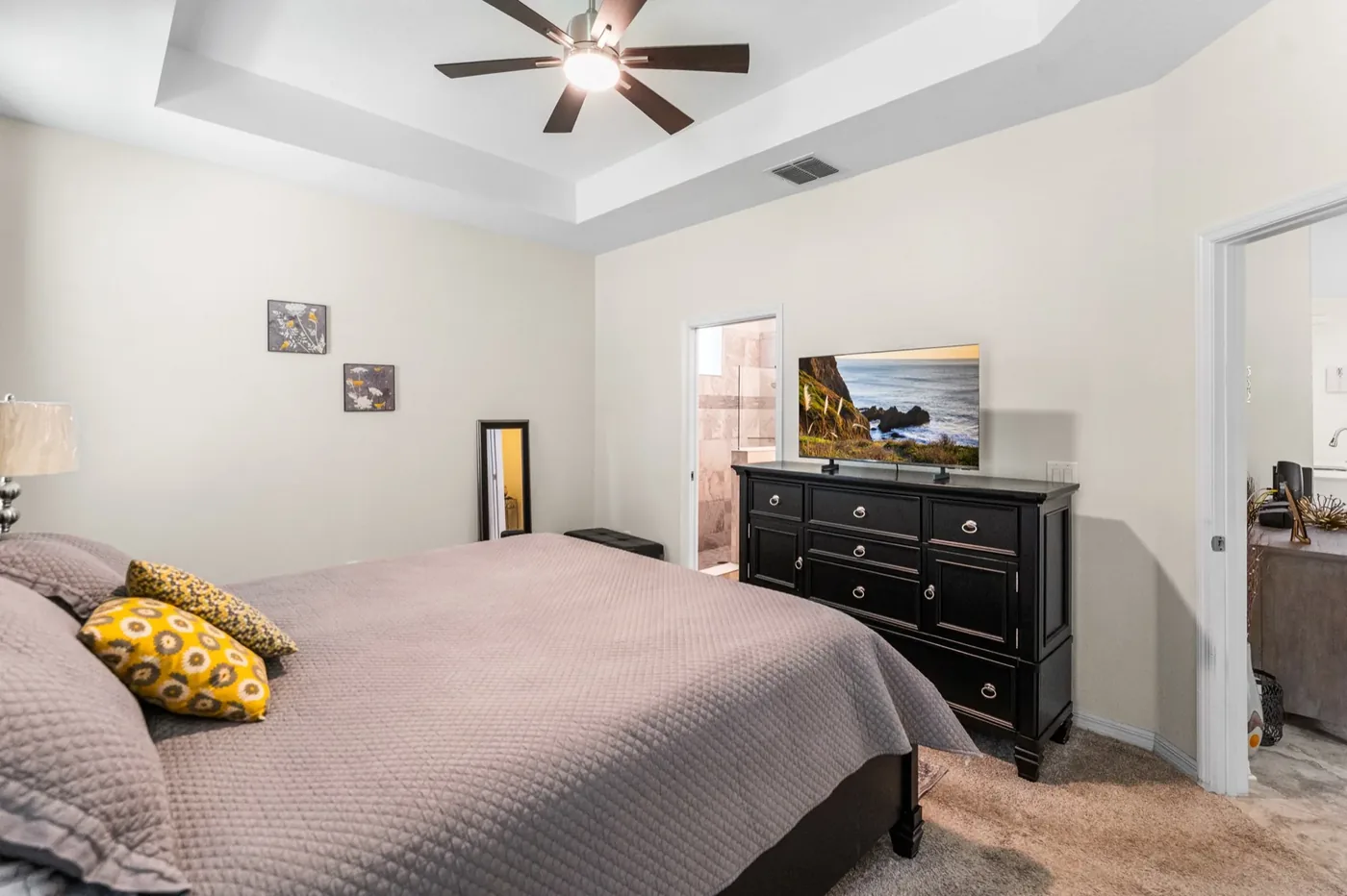 3464 Sagebrush modern bedroom interior photography