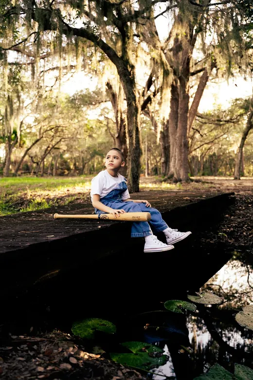 Outdoor family portrait session in Central Florida
